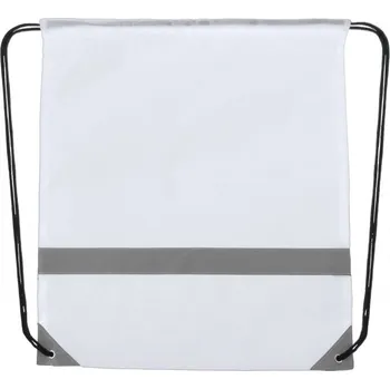 Reklamní Vidraw vak na stažení s reflexními částmi, bílá