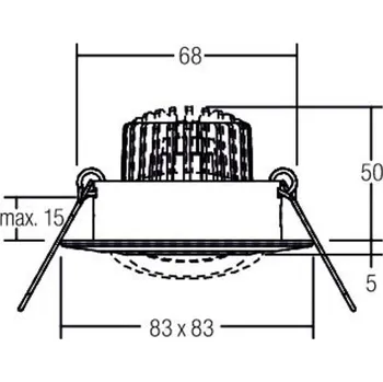Lampička BRUMBERG BB14 bodovka dim2warm RC dim bílá lesklá lesklá bílá 1 x 6 W LED - Doprava zdarma