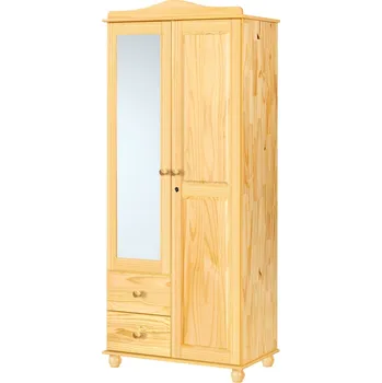 Šatní skříň Skříň SHIRA 2D2S, borovice + vyzvednutí ZDARMA