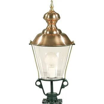 Venkovní osvětlení K.S. Verlichting Světelný chodník K43, výška 61 cm zelená - Ø hlavy lampy 30 cm průhledný, měděný 1 x 60 W - Doprava zdarma