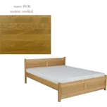 Postel DICHOTOMA 140x200, masiv buk/moření: rustikal + vyzvednutí ZDARMA