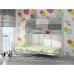 Sklápěcí postel s nástavcem CEDUNA, craft bílý/grafit, 5 let záruka + vyzvednutí ZDARMA