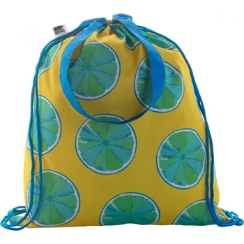 Sportovní vak Reklamní CreaDraw Shop RPET vak na stahování šňůrkou na zakázku, modrá