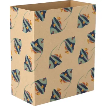 Jednorázové nádobí Reklamní CreaSleeve Kraft 393 papírový kraftový rukáv na zakázku, přírodní