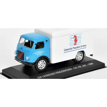 autíčko DeAgostini OM Leoncino Frigorifero CO. PE. GO. 1966 - 1:43 časopis s modelem OM Leoncino Lednička CO. PE. GO. - kovový model
