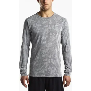 Pánské tričko Pánské tričko Saucony Negative-Splt Jacquard LS grey S