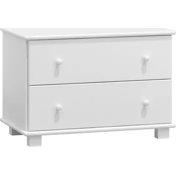 Komoda Komoda NEFTYS 19, hloubka 47 cm, masiv borovice, moření: bílé + vyzvednutí ZDARMA