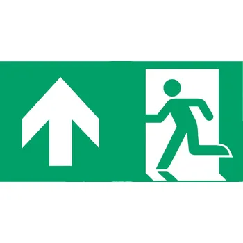 Lampička B-Safety Štítek pro únik.cestu typu H pro E-LUX standard bílá, zelená