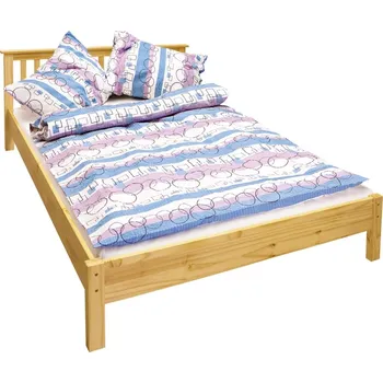 Postel Dvoulůžko DWAYNE 140x200, borovice + vyzvednutí ZDARMA