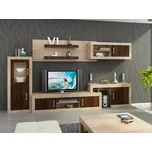 Obývací stěna GOUDINI 5, dub sonoma/dub sonoma tmavý, 5 let záruka + vyzvednutí ZDARMA