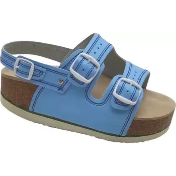 Dámská zdravotní obuv Korkové pantofle na klínku (korkáče) -sv.modré, vel. 36 - 42 vel. 39 - délka vnitřní stélky 26,4 cm