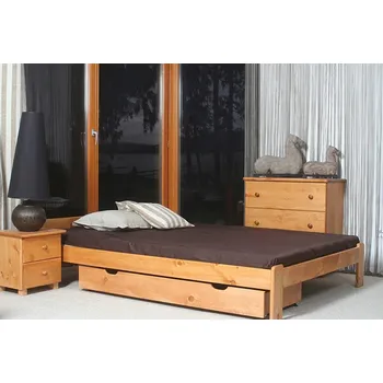 Postel Postel MAYSON 140x200 cm s roštem, masiv borovice/moření olše + vyzvednutí ZDARMA