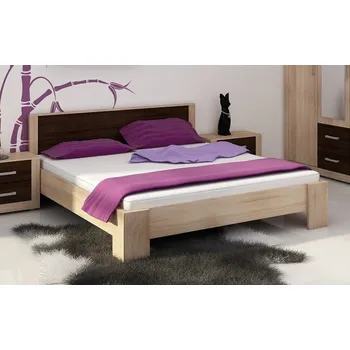 Postel Postel MOLTENO 160x200 cm bez roštu,dub sonoma/dub sonoma tmavý, 5 let záruka + vyzvednutí ZDARMA
