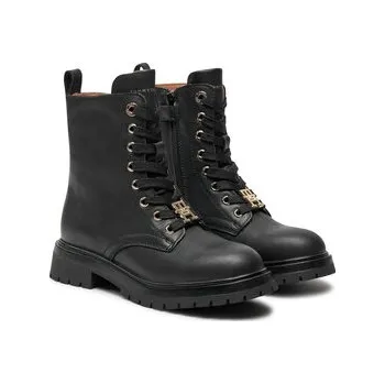 Pánská obuv Turistická obuv Tommy Hilfiger Lace Up Bootie T3A5-33568-0092 M Černá 30