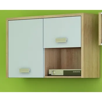 police Závěsná skříňka NELLORE, dub sonoma/sv.modrá, 5 let záruka + vyzvednutí ZDARMA