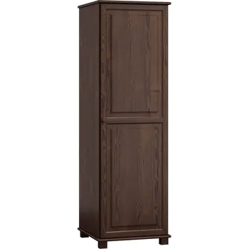 Šatní skříň Skříň policová 1D BHAGIRA 3, masiv borovice, moření: ořech + vyzvednutí ZDARMA