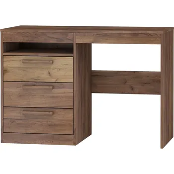 Psací stůl Psací stůl GATTON se šuplíky, craft tobaco/craft zlatý, 5 let záruka + vyzvednutí ZDARMA