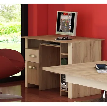 Psací stůl Studentský PC stůl AKIVIDU mat, craft zlatý/krém, 5 let záruka + vyzvednutí ZDARMA