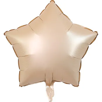 Balónek Fóliový balónek hvězda krémová 45 cm