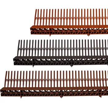 Okapový hřeben s ventilační mřížkou RAL 9005 (černá)