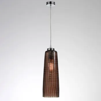 Ailati Skleněné závěsné svítidlo Perle, šedé šedá 1 x 70 W - Doprava zdarma