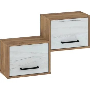 Dětský pokoj Police PRUDHOE 2D, craft zlatý/craft bílý, 5 let záruka + vyzvednutí ZDARMA