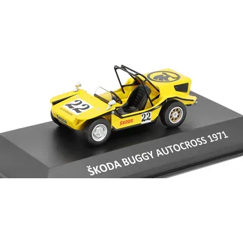 autíčko DeAgostini Škoda Buggy Autocross 1971 1:43 - Kaleidoskop slavných vozů časopis s modelem #76 Škoda Buggy Autocross 1971 - DeAgostini - kovový model auta
