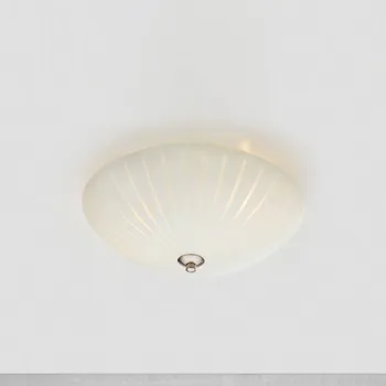 Markslöjd Skleněné stropní světlo Cut, Ø 35 cm bílé 2 x 40 W - Doprava zdarma