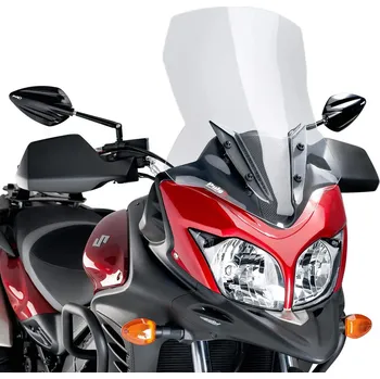 Suzuki V-Strom 650/XT 12>16 Plexi Puig 5895W (čiré, 540 x 430 mm ,o 120mm vyšší)