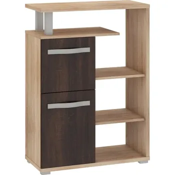 police Regál LEHUA 2D, dub sonoma/dub sonoma tmavý, 5 let záruka + vyzvednutí ZDARMA