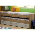 Dvojpostel NELLORE bez roštu, craft zlatý/craft bílý, 5 let záruka + vyzvednutí ZDARMA