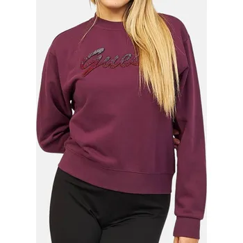 Dámská mikina Dámská vínová mikina Guess - Velikost XS, Barva Červená 55713 W3BQ12