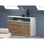 Komoda LEHUA 1D3S, craft bílý/craft zlatý, 5 let záruka + vyzvednutí ZDARMA