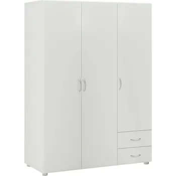 Šatní skříň Kombinovaná skříň GEBROULAZ 3D, bílá + vyzvednutí ZDARMA