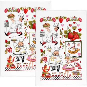 Utěrka Bellatex Kuchyňské utěrky - sada 2 kusů Červená,Černá,Zelená