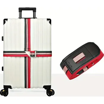 Take it shop Pevný křížový popruh na kufr s kovovou přezkou Pořadí: 02