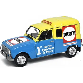 autíčko Renault 4LF4 1988 Darty 1:18 - Solido Renault 4 F-4 Darty - kovový model auta