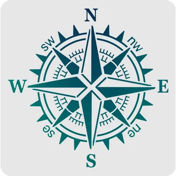 Šablona, vzor KOMPAS 2, cca 30 x 30 cm, 1ks