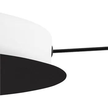 LEDS-C4 Veneto LED závěsné nástavba 3 zdroje černá - Ø baldachýn 31 cm čirá, mosaz, baldachýn černá 3 x 5 W LED - Doprava zdarma