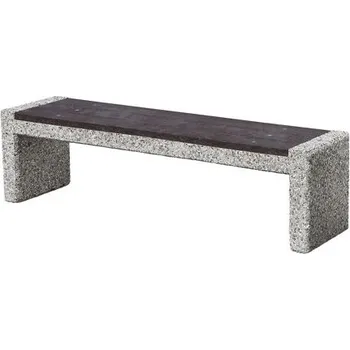 Zahradní lavice Betonová lavička bez opěradla