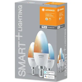 Lampička LEDVANCE SMART+ WiFi E14 5W svíčka 2700-6500K 3ks