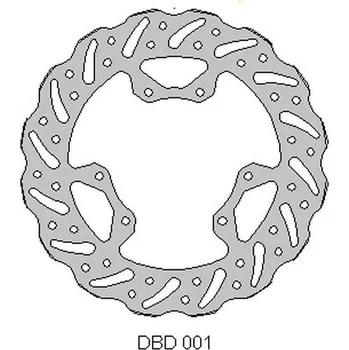 Brzda pro motocykl DELTA BRAKING přední brzdový kotouč HONDA CR 125 95-07, 250 95-01, CRF 250 04-14, CRF 450 02-14 WAVE (240X101X3mm) (6X6,5mm) (NG066) (DELTA BRAKING přední brzdový kotouč HONDA CR 125 95-07, 250 95-01, CRF 250 04-14, CRF 450 02-14 WAVE (240X101X3mm))
