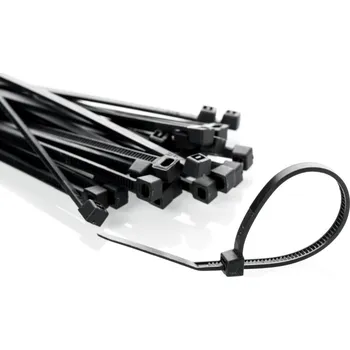 Stahovací páska Stahovací pásky 4.8/300 mm černé