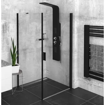 Zoom Line Black čtvercový sprchový kout 800x800mm L/P varianta