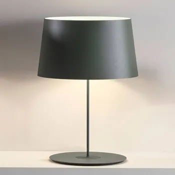 Lampička Vibia Warm 4901 stolní lampa, Ø 42 cm, zelená - výška stínidla 24 cm; Ø noha 32,5 cm zelený 3 x 15 W LED - Doprava zdarma