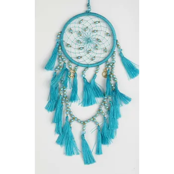 Lapač snů Lapač snů BEADS tyrkysový / délka 20 cm