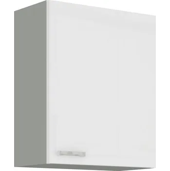 Kuchyňská linka HARLOW, skříňka horní 60 G-72 1F, šedá / bílý lesk + vyzvednutí ZDARMA