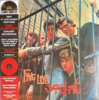 Zahraniční hudba LP The Yardbirds: Five Live Yardbirds CLR 2024 Coloured Translucent Red Vinyl