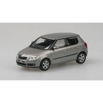 Škoda Fabia 2 Béžová Cappuccino 1:43 - Speciální edice s nálepkami Škoda Fabia II - kovový model auta
