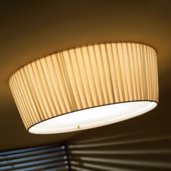 Bover Plafonet 43 látkové stropní světlo, krémová - Ø difuzoru 37 cm Krémová / jantar 2 x 46 W - Doprava zdarma